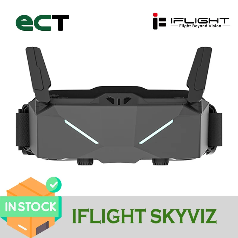 iFlight Skyviz Goggles Integrated FPV Analog Goggles Micro-OLED 100Hz with Race/Freestyle FOV Modes