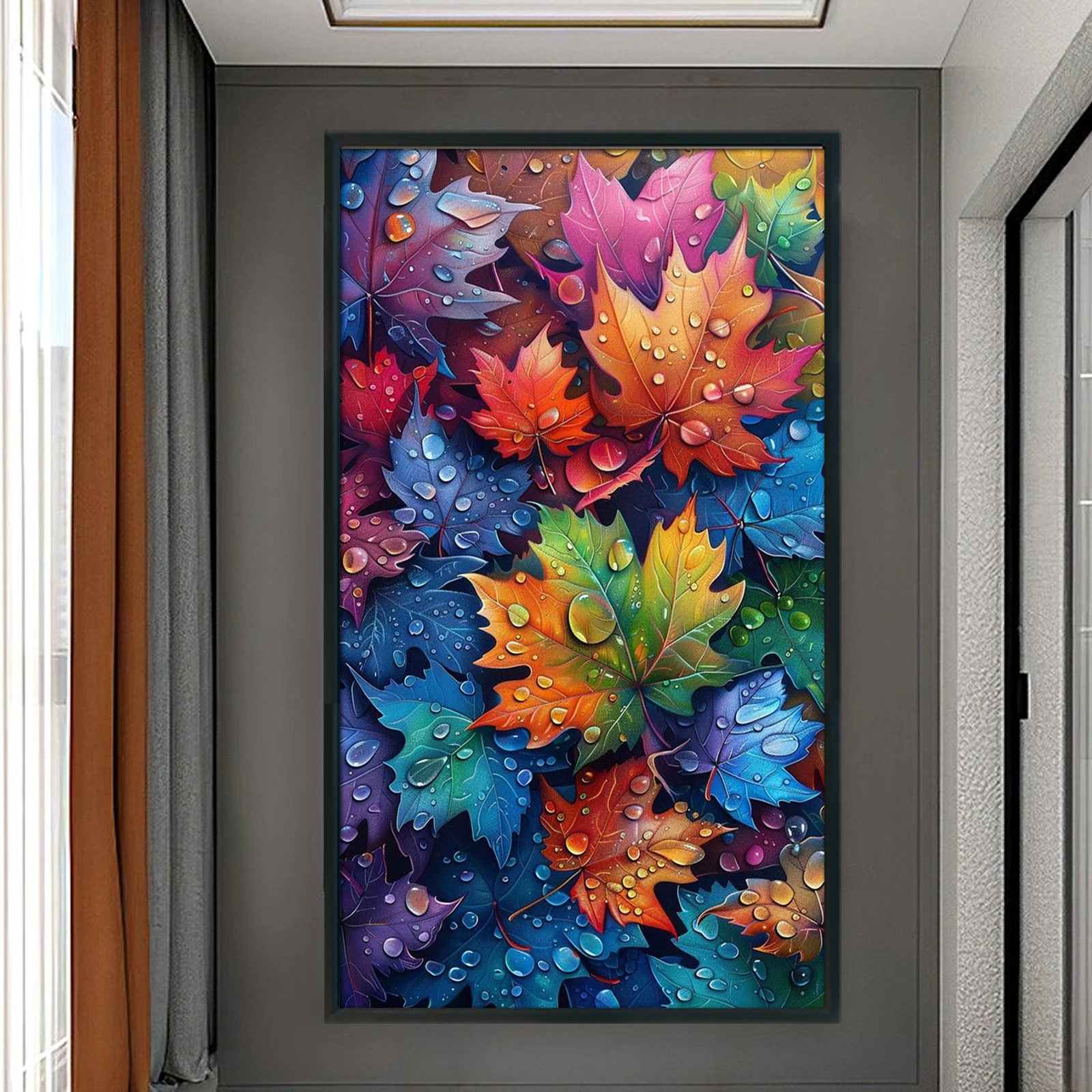 

Красочные кленовые листья, полный 11CT, наборы для вышивки крестом «сделай сам», наборы для вышивки крестом и рукоделия для начинающих, взрослых, домашний декор