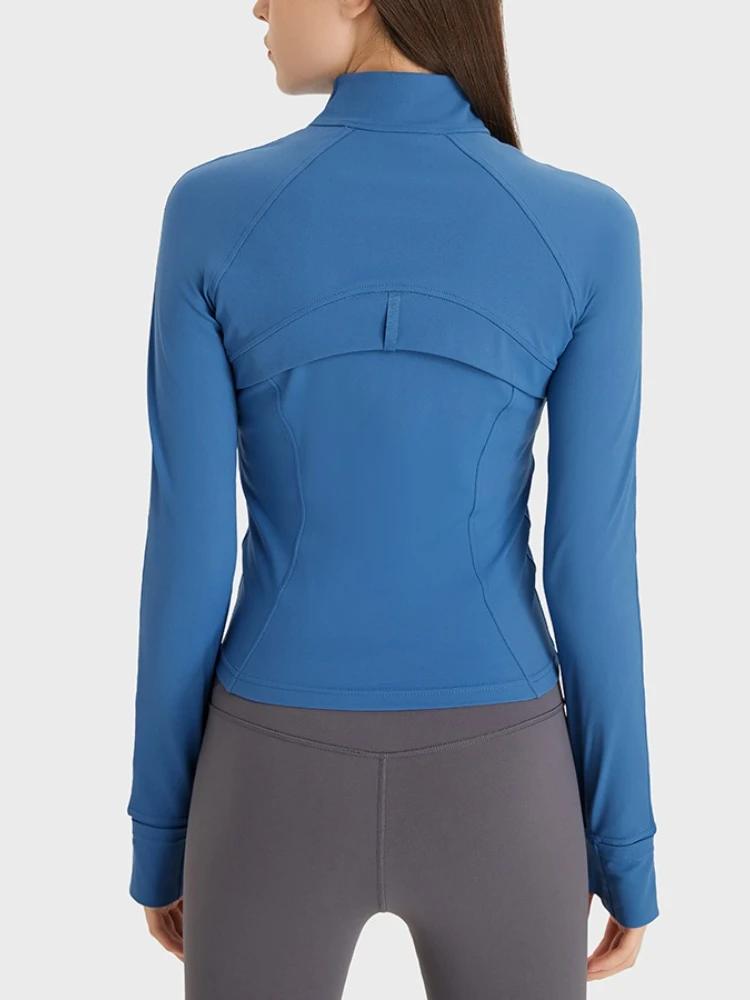 

Женская куртка для йоги Naked Sensation, осенняя укороченная толстовка с карманами на молнии, облегающая легкая куртка для спортзала и повседневного использования