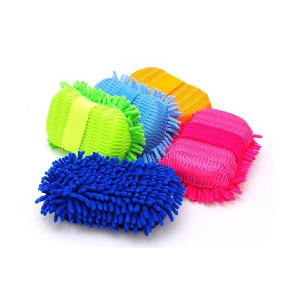 Microfiber Auto Car Wash Sponge Premium Chenille Lint-free Scratch-free Ultra Soft Automobile Cleaning Universal Car Accessorise - Image 2