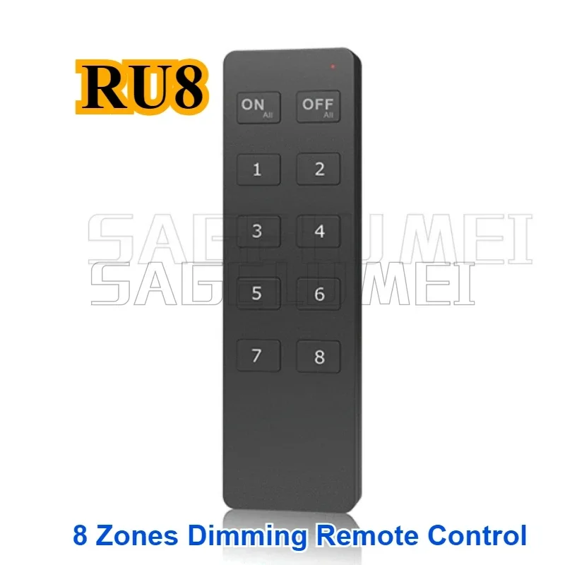 Skydance 10key Wireless Remote 1/4/8Zone Dimming Controller R1/R2/RU4/RU8 For DualColor or SingleColor LEDController Temperature