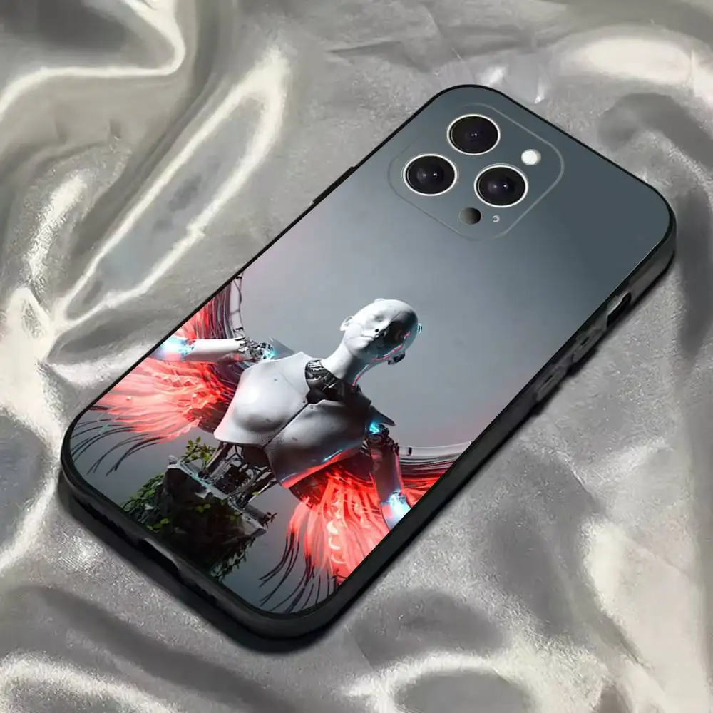 Coque de téléphone DJ a-après vie Anyma pour iPhone 16,15,14,13,12,11,Pro,Max,Plus,X,XS,SE4,E,Mini, étui noir souple