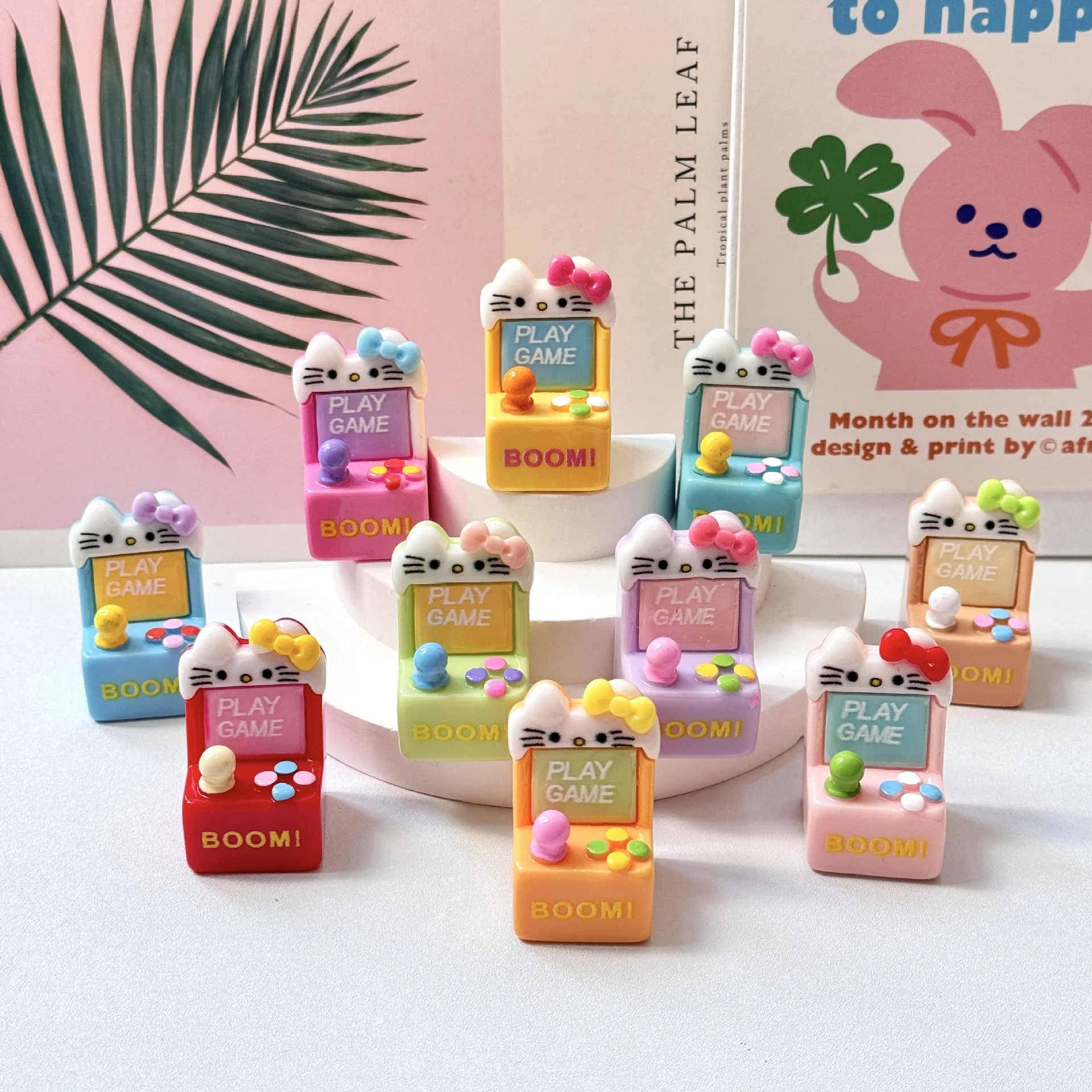 

Kitten game console DIY decorations doll house small toys tabletop creativity cute figurines