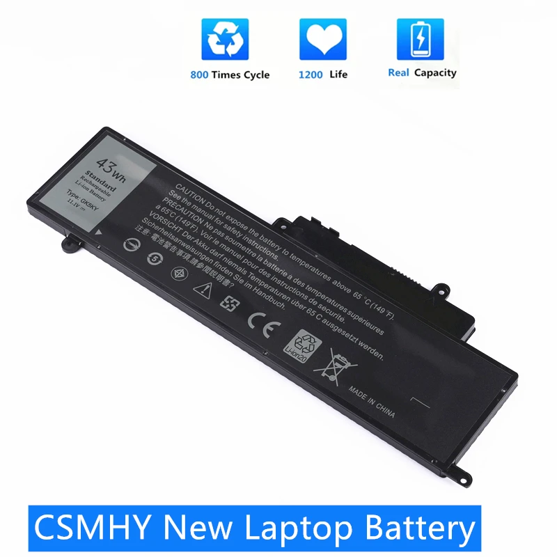 

CSMHY New GK5KY Laptop Battery For DELL Inspiron 13" 7000 Series 7347 7348 7352 7353 7359 11" 3147 3148 15" 7558 04K8YH 43WH