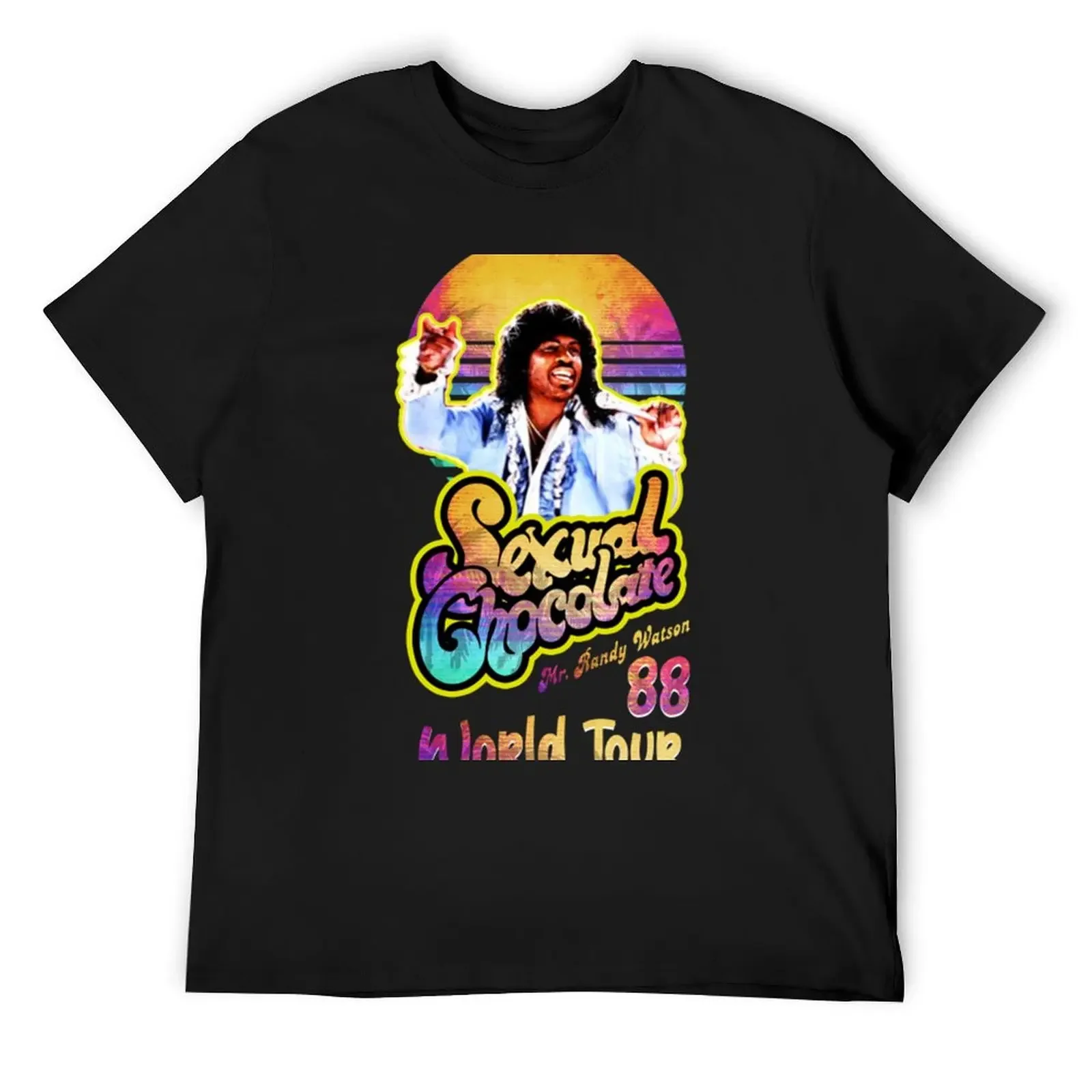 

Cool Randy Watson Sexual Chocolate Retro T-Shirt blue archive anime figures t shirt men 100℅ cotton