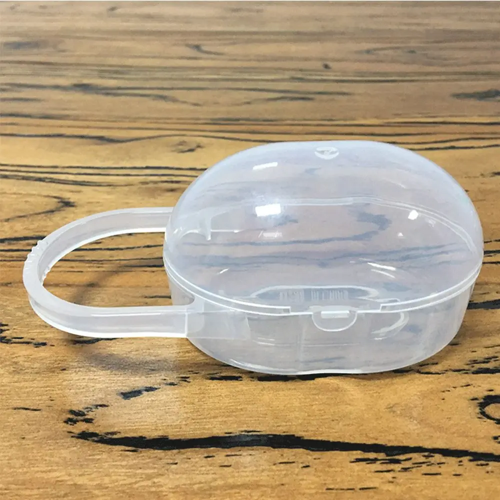 

Infant PP Hanging Nipple Storage Travel Storage Oval Shape Portable Dustproof Nipple Box Pacifier Case Storage Box Pacifier Box