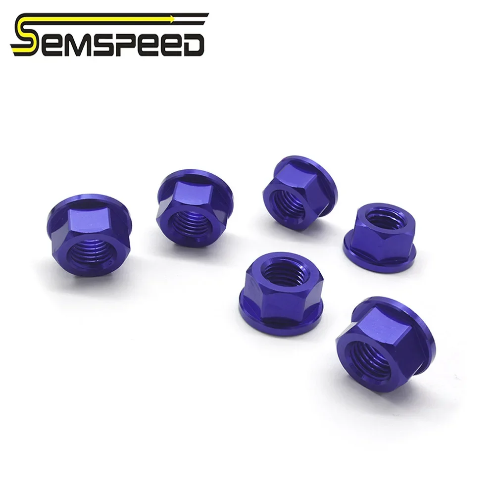 M10*1.25 Rear Sprocket Wheel Axle Nuts Screw Nut Hex Nut Sprocket Nuts Rear Chainring For KAWASAKI Ninja ZX6R ZX6 ZX636R ZX6RR