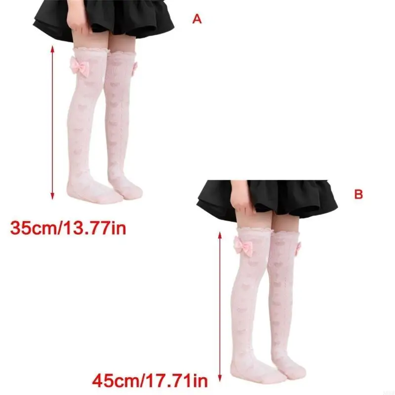 K8GF المألوف فوق جوارب الركبة الجوارب القطنية للأطفال Bowknot الجوارب الطويلة التصوير الزي الجوارب للفتيات الذين تتراوح أعمارهم #6