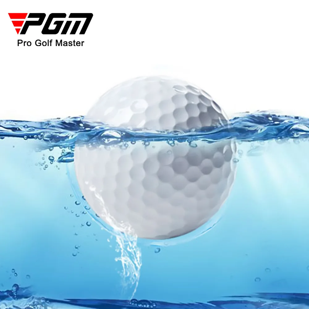 10PCS PGM Golf Floating Water Ball No Sink Synthetic Rubber Double Layer 44g D42.7mm Far Distance Triaining Supply Q004