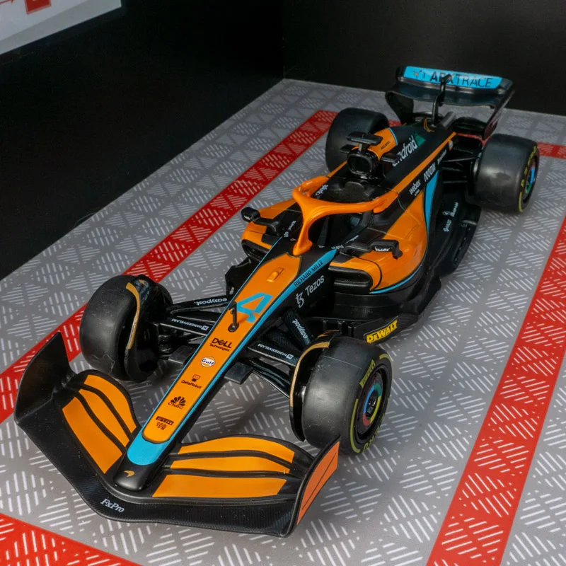 Escala 1:24 McLaren MCL36 No.4 modelo de carro de corrida, escultura de metal, carro de presente colecionável
