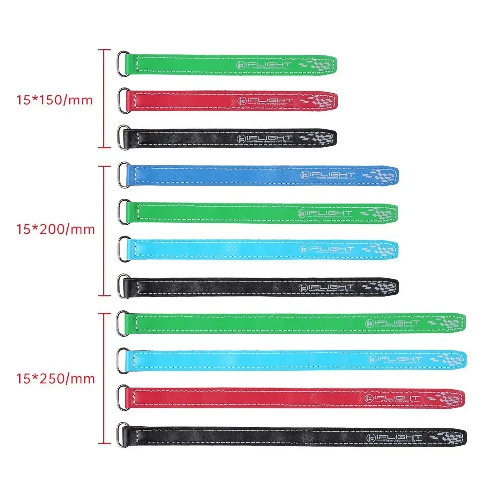 5pcs iFlight width 10mm 15mm 20mm Length100-500mm Microfiber PU Leather Battery Straps/Non-slilp FPV Parts