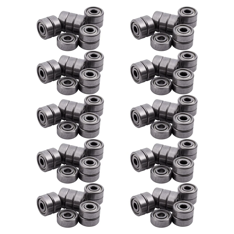 100 Pieces Miniature Radial Ball Bearings 623ZZ 3X10x4mm For RC Car Practico