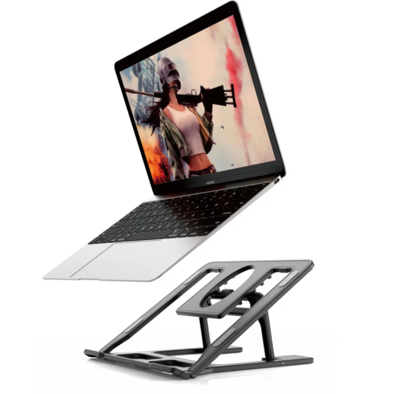 Folding Laptop Cooling Base Notebook Holder ABS Plastic Computer Stand Desktop Heighten Portable Holder Tablet Bracket