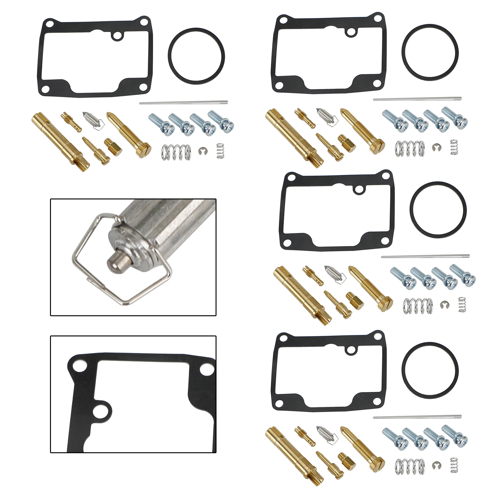 Areyourshop 4X Carburetor Rebuild Repair Kit fit for MIKUNI VM34-619 Russian Mechanics RMZ-640 Motorcycle Accessories