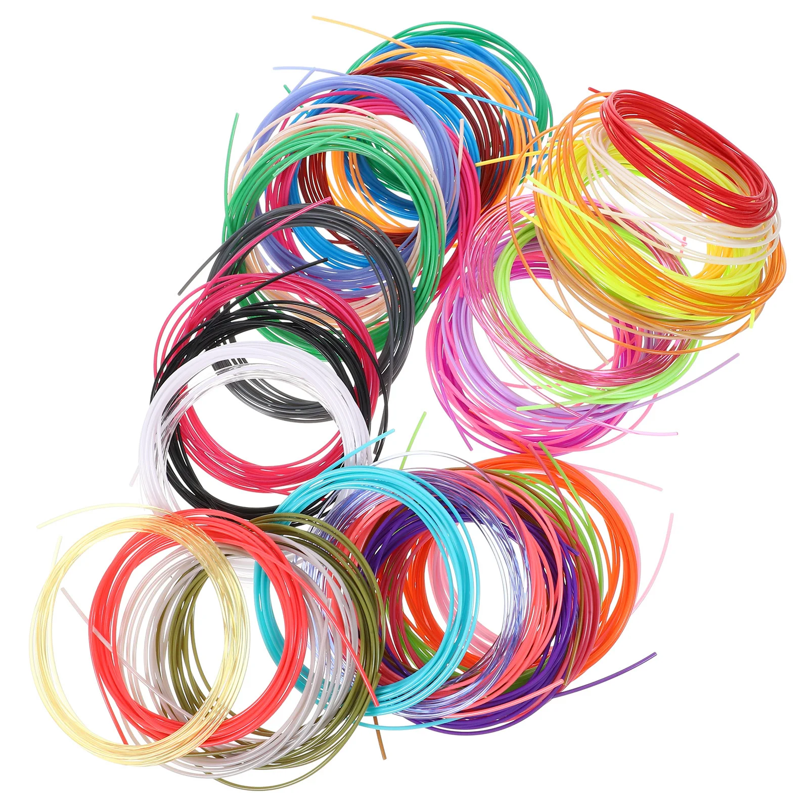 

40 Rolls 3D Printing Filament 1.75mm Professional Printer Filament Smooth Feeding Wear Resistant High Precision Printing