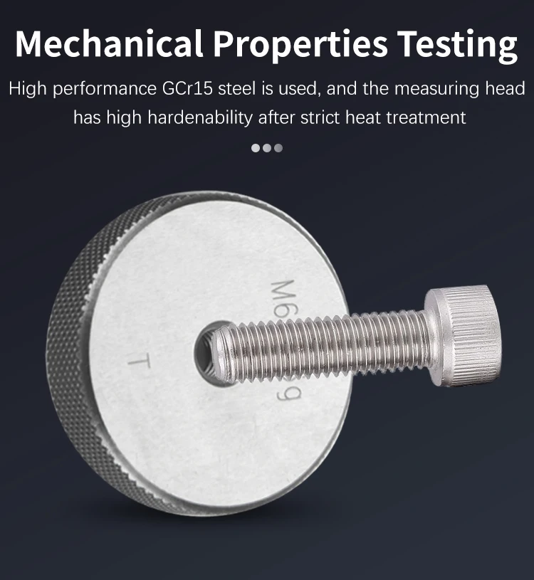 2PCS/Set 60-Degree Metric Thread Ring Gauge 6G M2-M20 Taper Gauge Measuring Tool for Precision Engineering