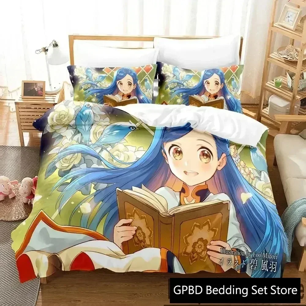 Luxury New 3D Print Ascendance of a Bookworm Anime Bedding Set Boys Girls Twin Queen King Duvet Cover Pillowcase Bed boys Adult