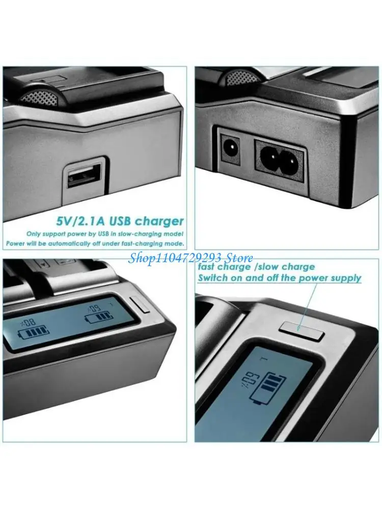 

Y2GD LP-E19 Батарея USB Двойное зарядное устройство с ЖК-экраном EU Fulce EOSR3 1DX MARCHII1DX2 1DX3 Батарея камеры