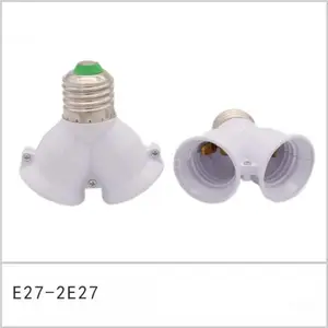 2 in 1 Doppel E27 Socket Extensor Extensor -Konverter -Stecker -Halogenlampe -Lampe -Stütze Kupferkontakt -Adapter -Werkzeug 12 Hauptverkaufsausgleichsbidswoman - №6