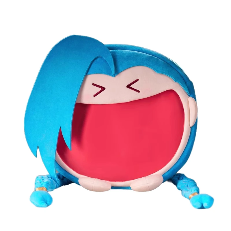 

35Cm Lol League of Legends Bilibiligoods Arcane Season 2 Jinx Short Plush Stuffed Backpack Action Figure Model Kid Toys Gift