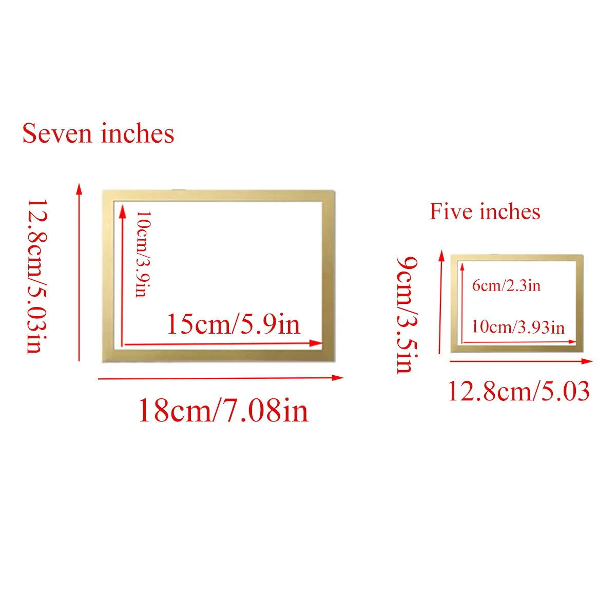 5 Pack Magnetic Pictuer Frames for Photo Frigerator 4