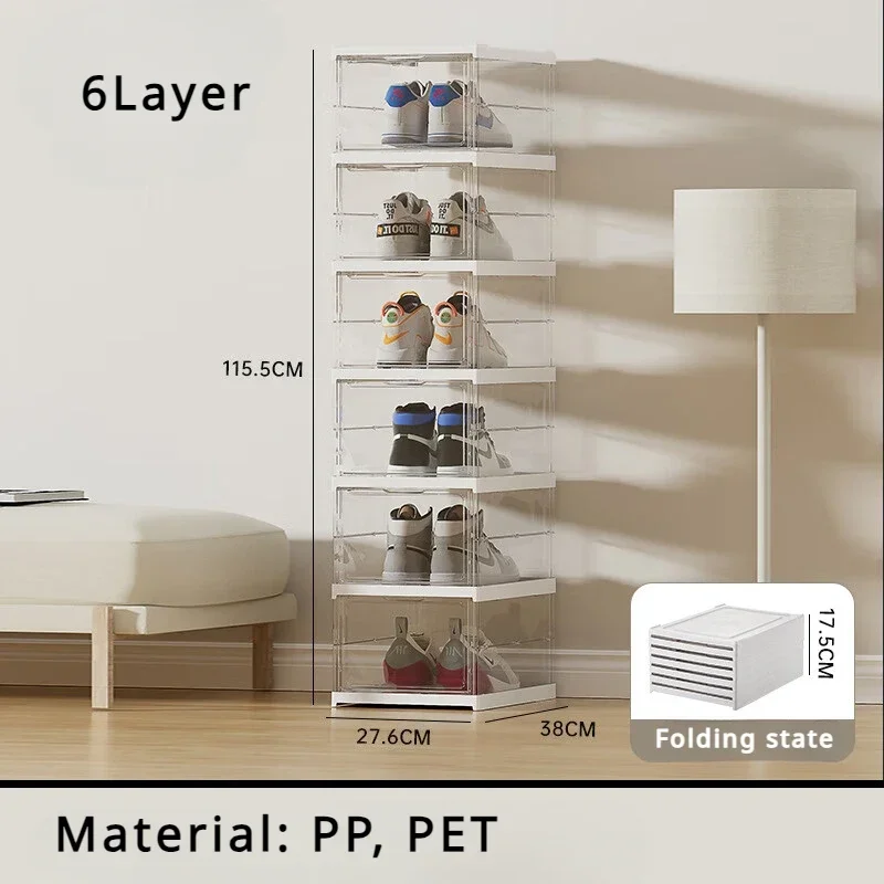 

Display cabinet, one-piece shoe box, dust-proof and dust-proof shoe rack storage cabinet shoe organizer and storage