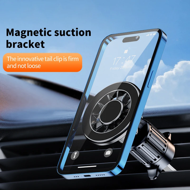 For MagSafe Magnetic Car Phone Holder Stand Magnet Support GPS Bracket in Car For iPhone 15 14 13 12 Samsung Xiaomi Accessories