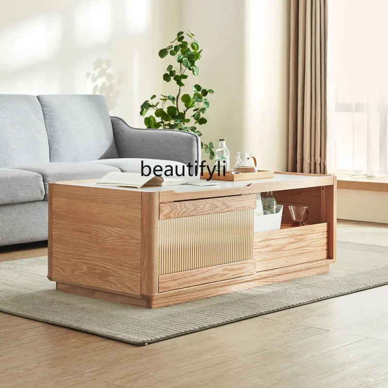 

zqNordic Style TV Stand Small Apartment Living Room Floor Cabinet