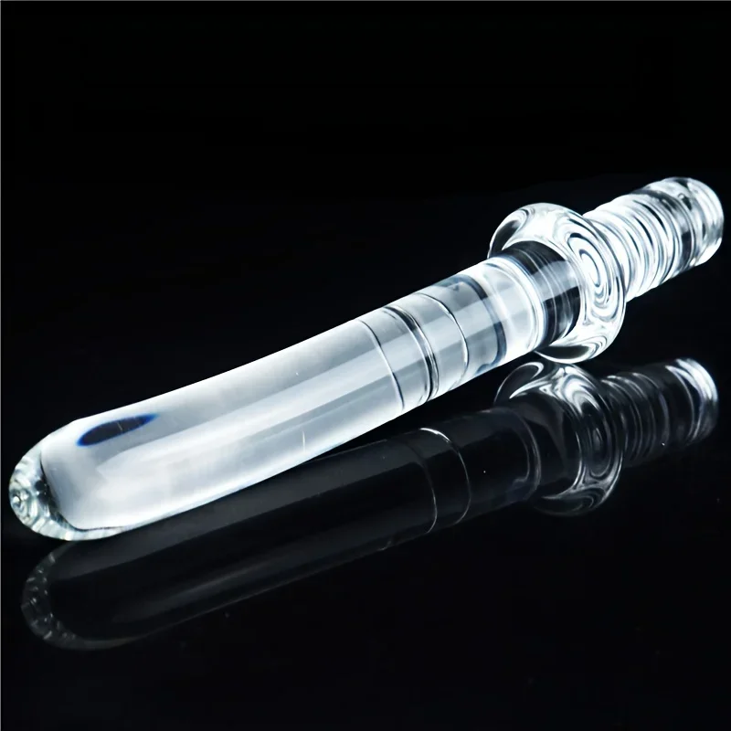 Crystal Glass Dildo Anal G-spot Buttock Plug Anal Stick Fun Set for Men and Women To Experience Anal Sex Fun Toys