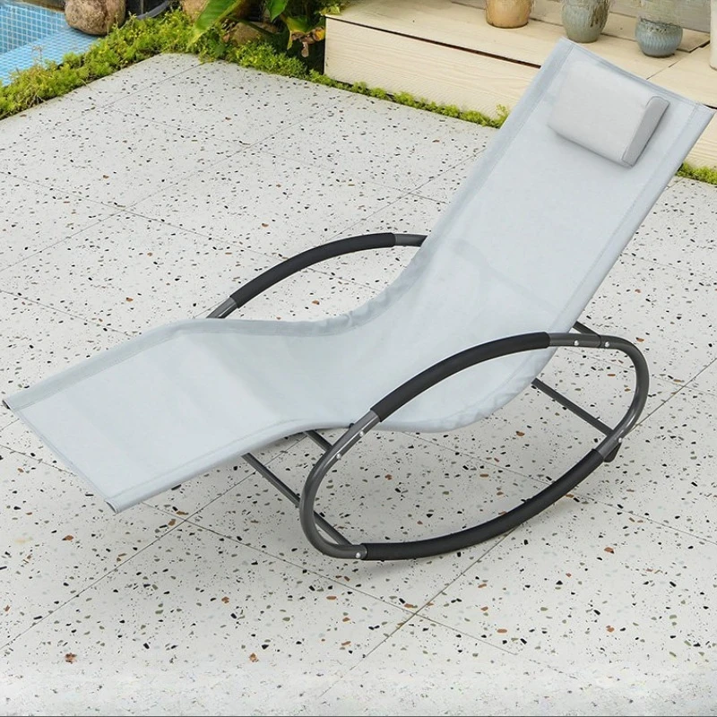 Indoor and Outdoor Sun lounger  Lunch Break patio Beach Rocking chair Lightweight Folding silla ergonomíca exterior furniture