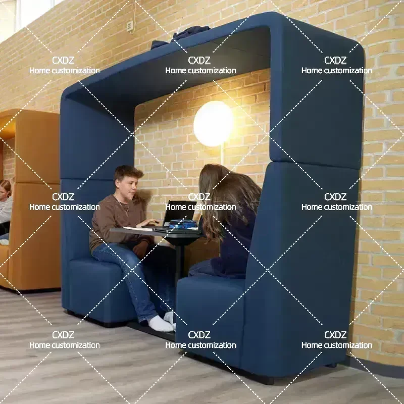 Modern High Backrest Fabric Sofa for Office Business Meeting Guest Reception Negotiation Rest Area Customizable
