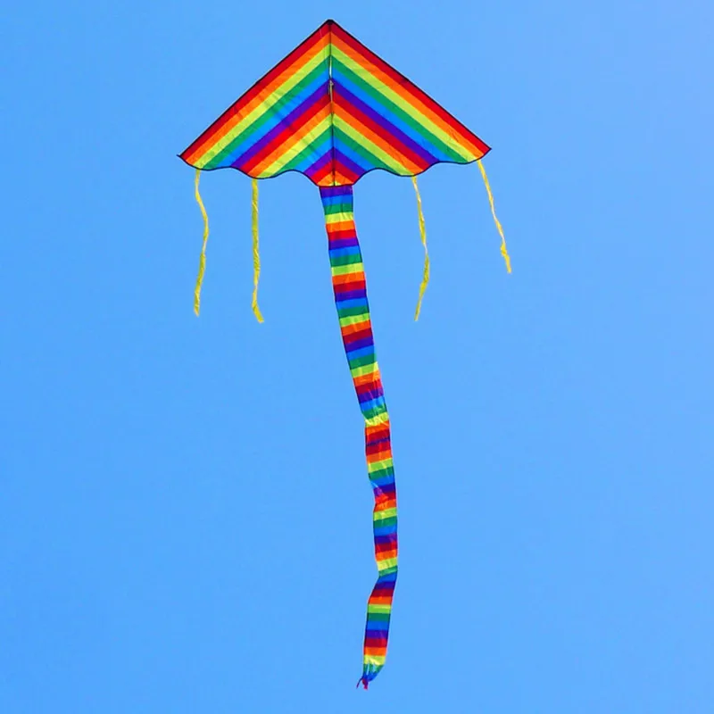 จัดส่งฟรี rainbow delta kites สําหรับเด็ก kites สําหรับเด็ก reel ไนลอน kite ผีเสื้อ kite carretilha de pipa dragon บิน