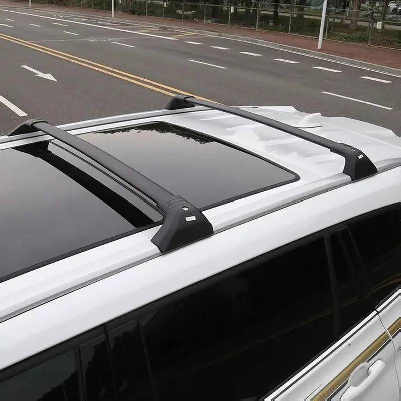 Hot Selling 2Pcs Lockable Aluminum Roof Bars Fit Highlander 2020-2025 Black Silver