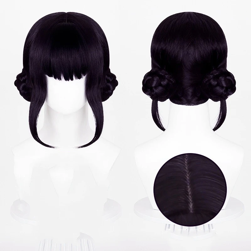 Film Kpop Gruppe Idol Cosplay Perücke Dämon Lila Schwarz Rot Für Männer Frauen Hitzebeständige Synthetische Haar Halloween Requisiten Party Perücken