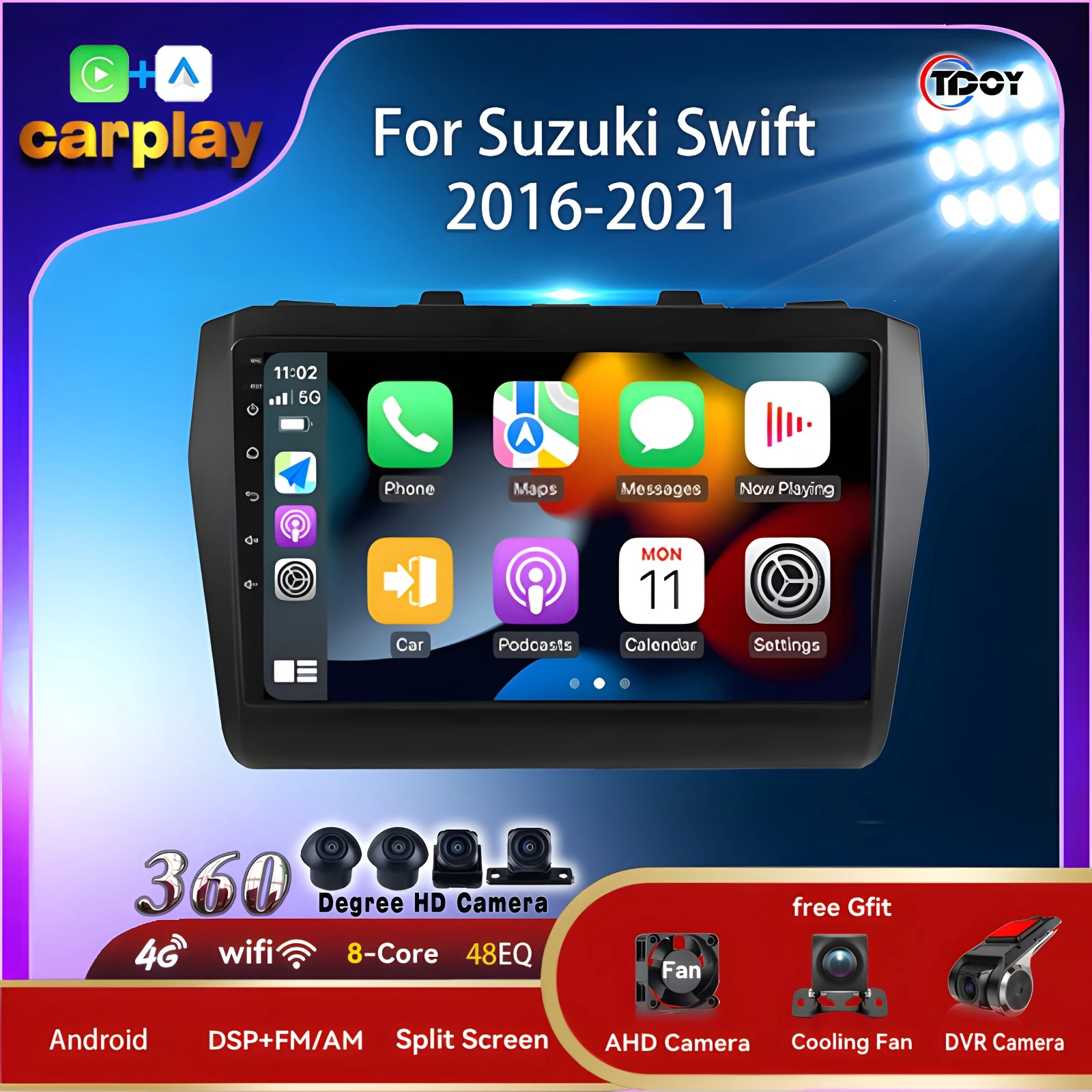

Autoradio Carplay Android Auto Wireless For Suzuki Swift 2016 2017 2018 2019 2020 2021 Android Bluetooth Car Radio Multimedia
