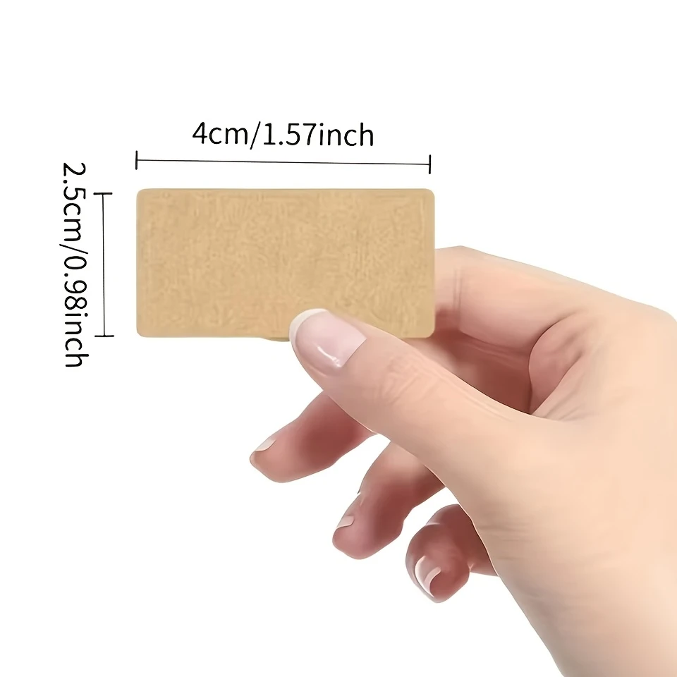 Kraft Paper Label Stickers,25x40mm,Writable Identification Stickers Suitable for Warehouse/office/home Organization,File Marking