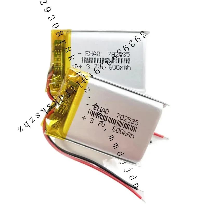 3.7v 600mAh LiPo Li Polymer Rechargeable Battery For GPS Watch PDA Camera 702535 JM