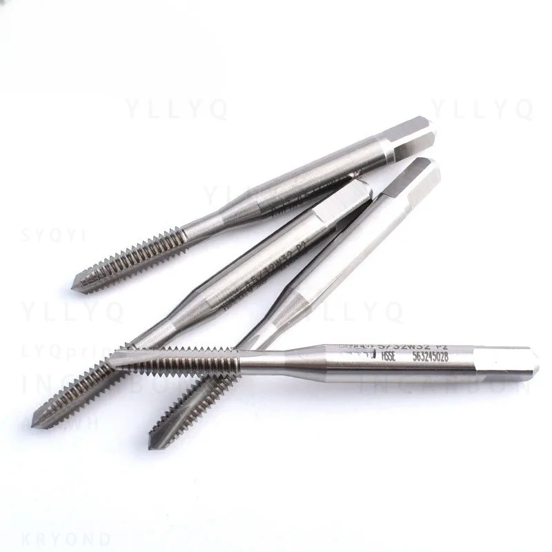 HSSE-M35 British Spiral Pointed Tap Screw Thread Tap White/TIN/TC50/TICN W 1/8 5/32 3/16 7/32 1/4 5/16 3/8 7/16 1/2 5/8