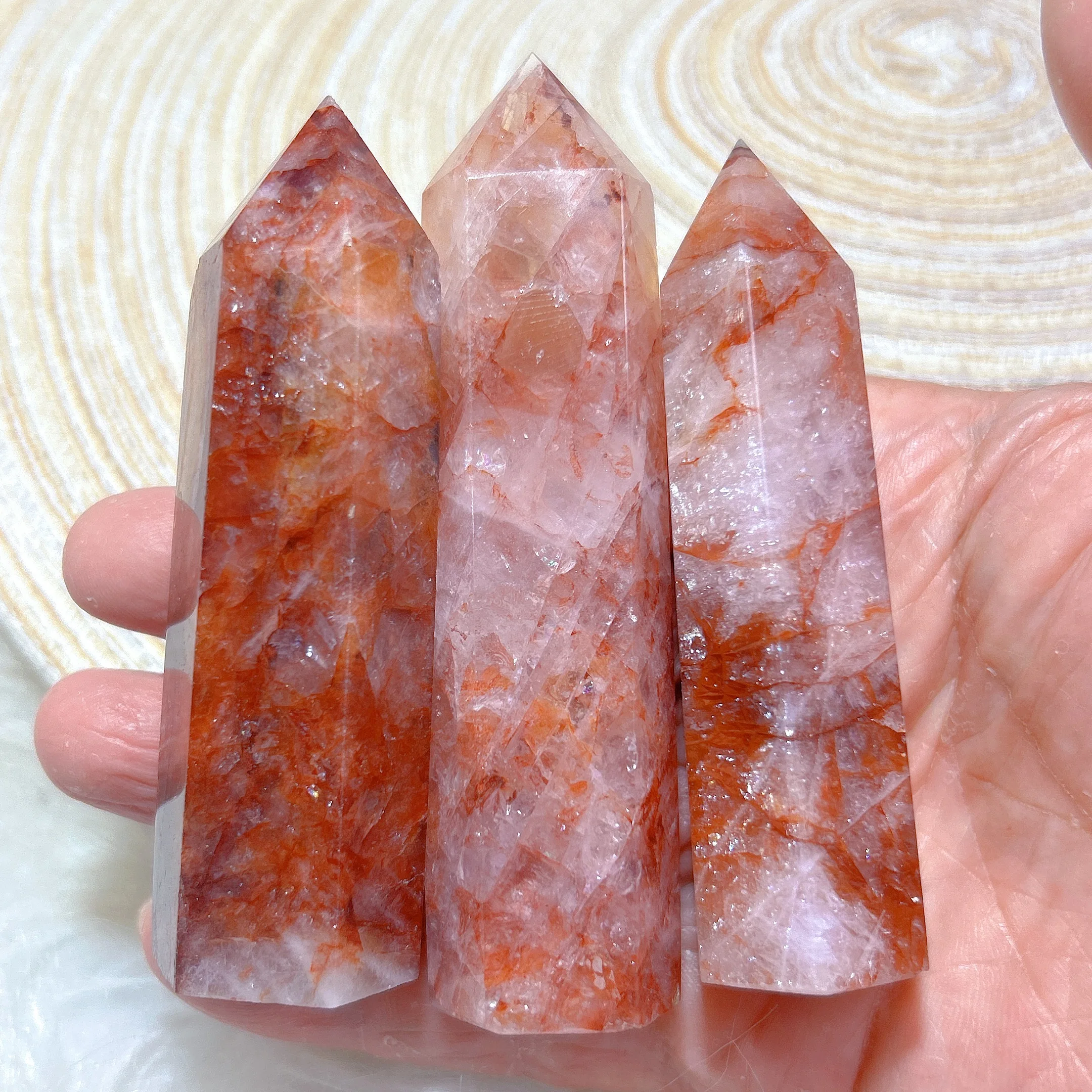 

High Quality Natural Crystals Fire Healer Tower Healing Desk Reiki Stone Jewelry Home Decorations Room Decor Energy Mineral Ore