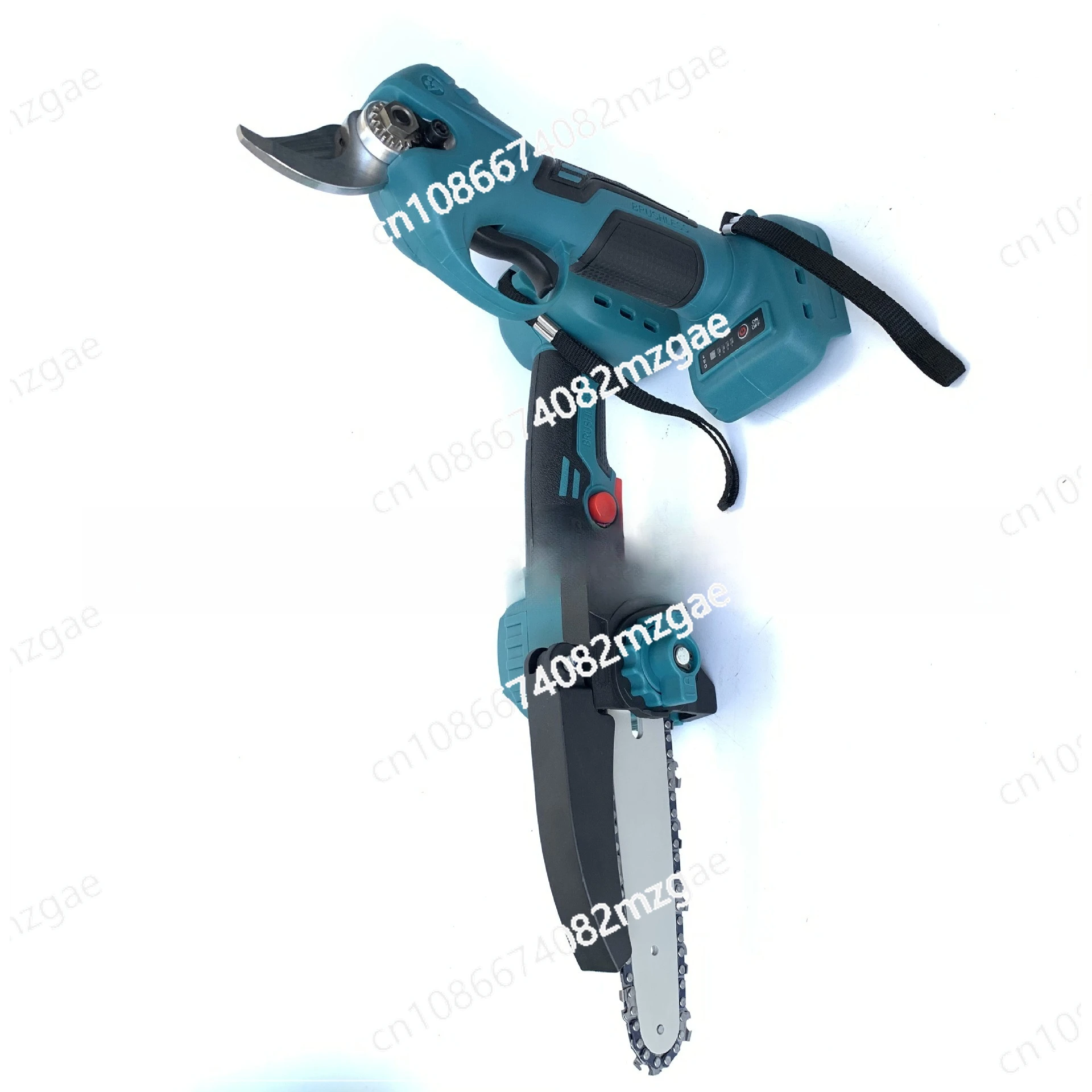 

Бесщеточная пила с высокой веткой и литиевой батареей, высокая ветвязь, комбинированная пила двойного назначения из голого металла с тремя вилками