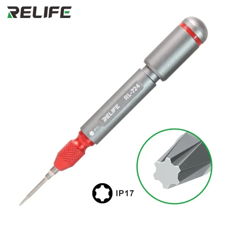 

RELIFE RL-724/728/730/726 Screwdriver for IP17 Series with Non-Slip Handle and Alloy Bit Repair/Disassembly Screwdriver Tool