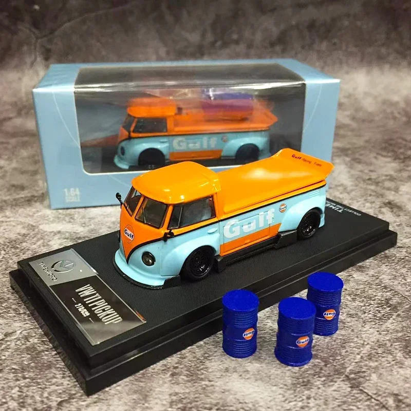 

Time Micro 1:64 Model Car T1 Bus Pick Up Wide Body Alloy Die-cast -Gulf Coating Collection