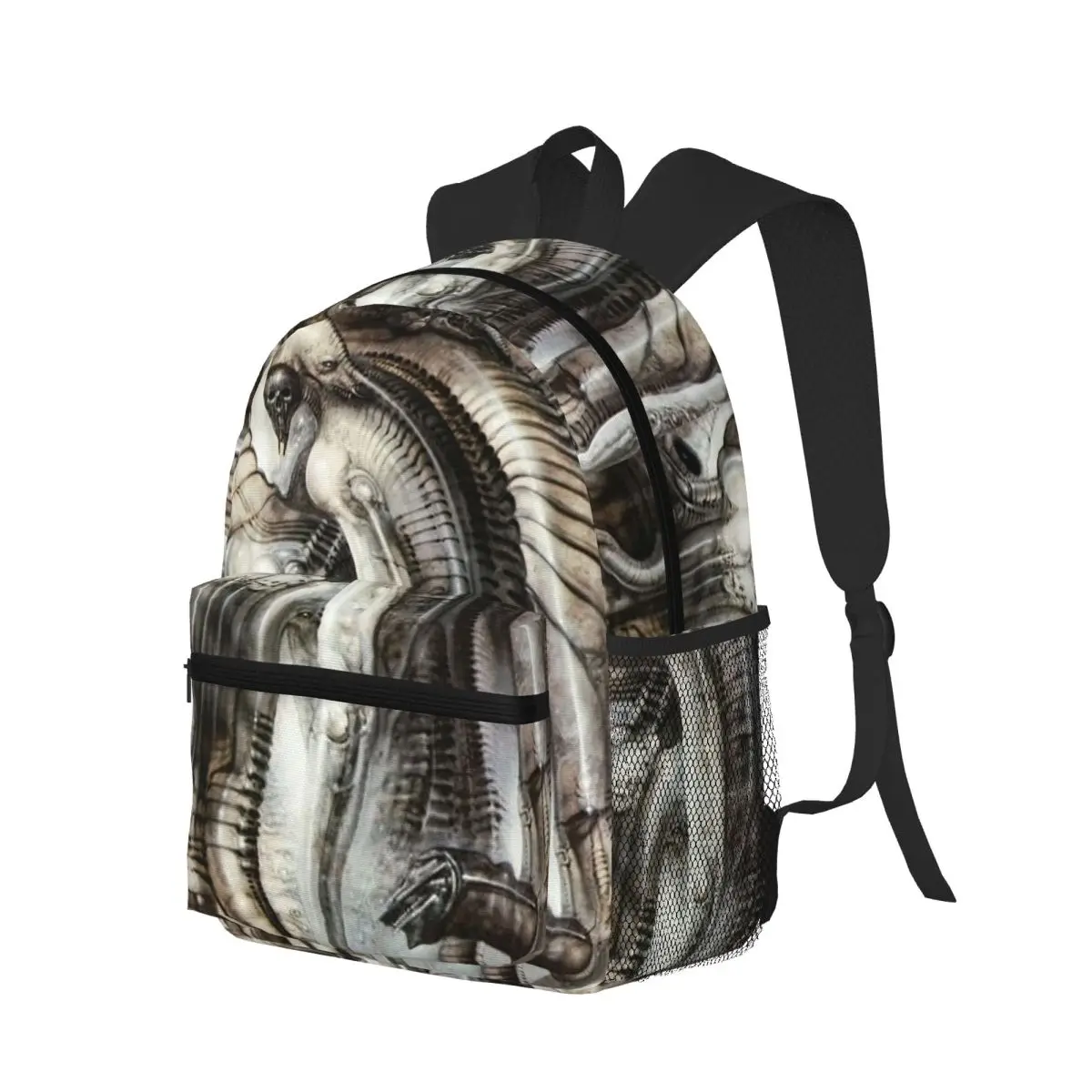 New York City Vi Torso H R Giger Student Backpack School Bag Hiking Travel Daypack for Boys Girls Bookbag Shoulder Bags