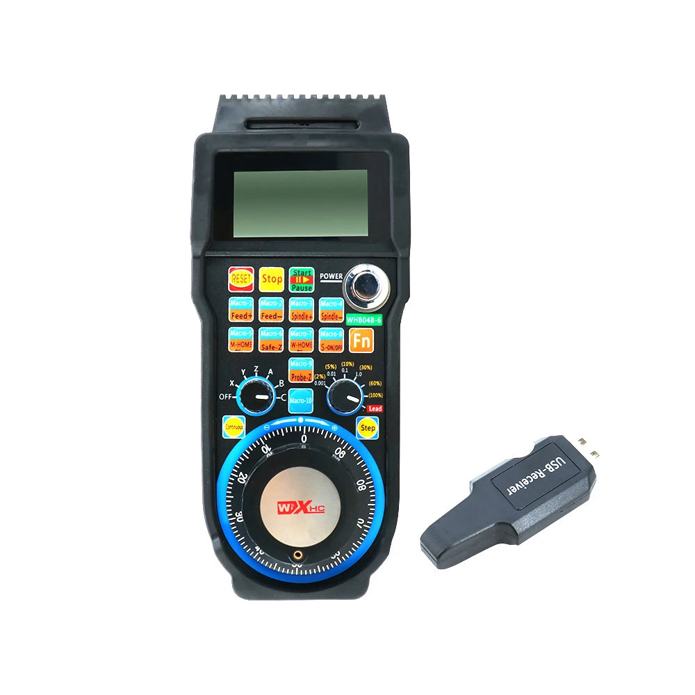 HLTNC  PROMOTION XHC  Handwheel Wired Wireless Mach3 MPG Pendant Handwheel for Milling Machine 4 6 Axis MPG WHB04B-4  -6 for Cnc view 3
