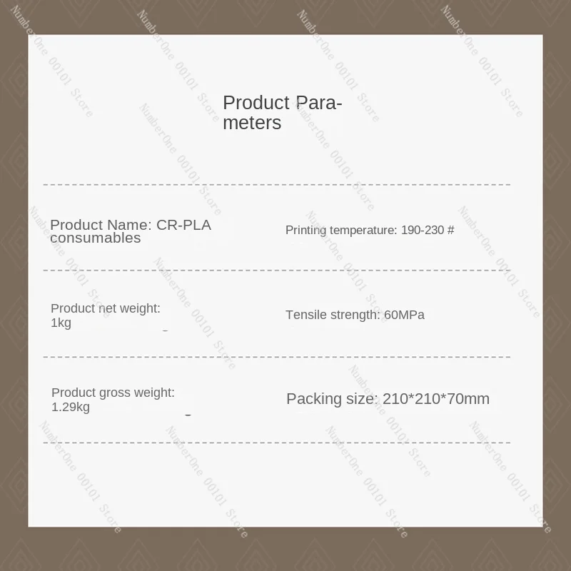 3D Printing Consumables CR-PLA Filament Imported Raw Materials