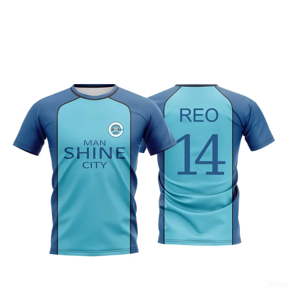 الأزرق قفل مانشين مدينة موحدة قميص تي شيرت NAGI انمي ياباني دور اللعب أفضل الرجال والنساء مايوه