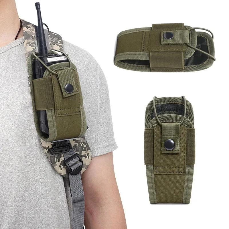 Portable Outdoor Hunting Sports Waist Bag Interphone Holster Tactical Walkie Talkie Carry Bag Radio Pouch Holder Pocket DJJPJ01