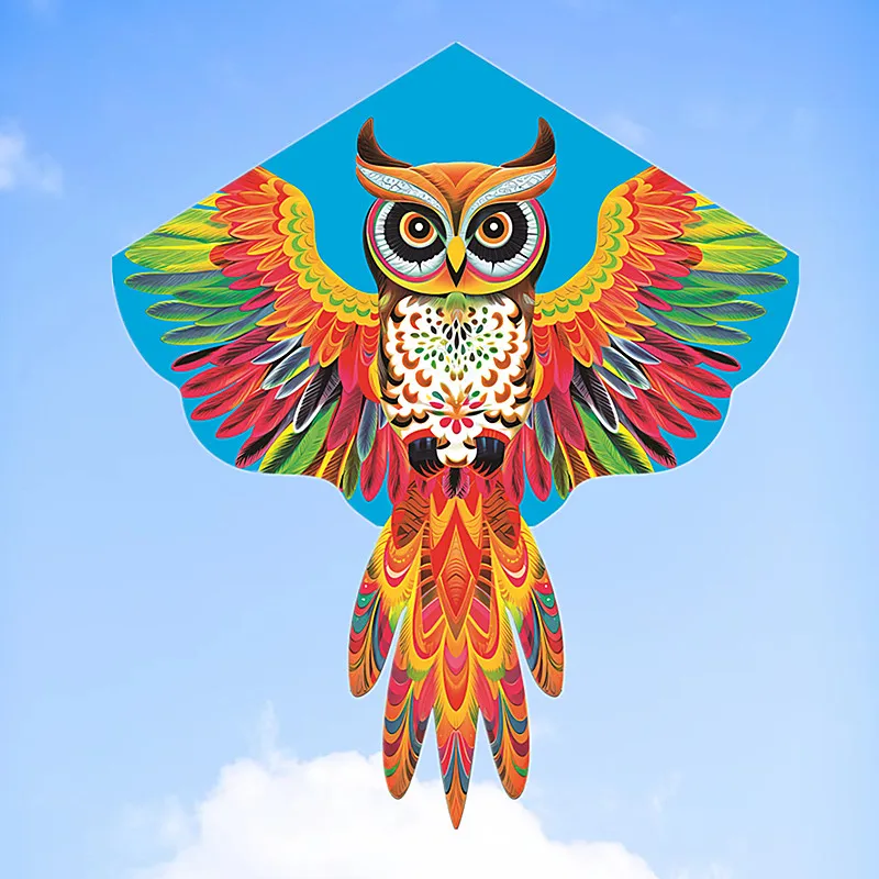 free shipping owl kite juego basta air bounce wind kite children outdoor toys fishing kite cerf volant professionnel parachute