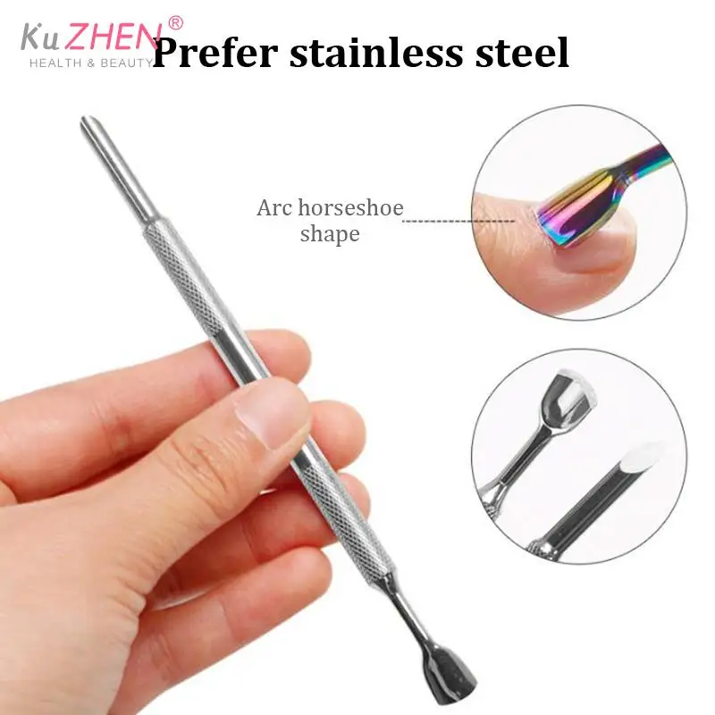 Portable Nail Grinding Nail Cuticle Pusher Nail Self-adhesive Sand Flake Trimming Nails Pre Polishing Manicure Treatment Tool