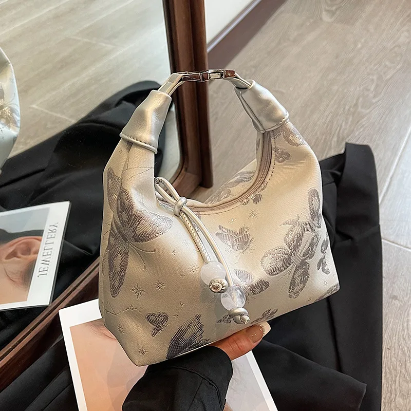 Popular New Chinese Style Handheld Bag for Women 2024 New Western style Cross border Shoulder Bag Versatile Crossbody Bag